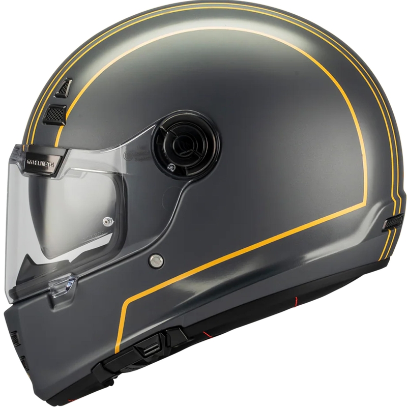 Casco integral de moto MT Jarama SV Wild C2 negro brillante mate amarillo fluorescente