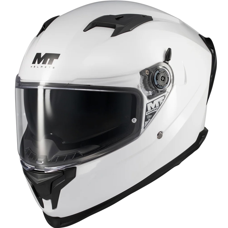 Casco de moto integral MT Braker SV Pure A0 blanco