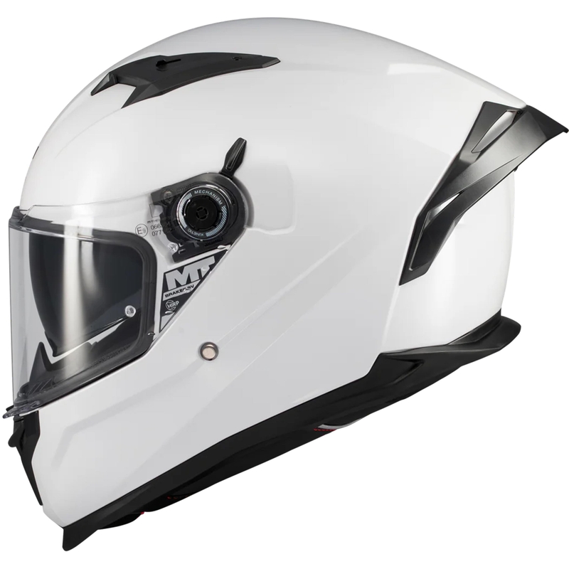 Casco de moto integral MT Braker SV Pure A0 blanco