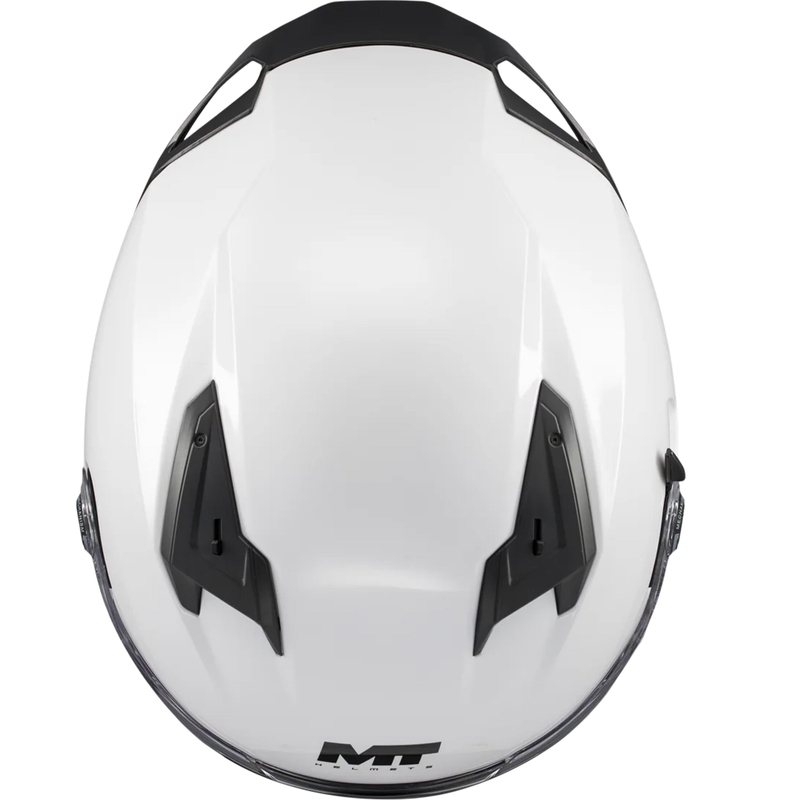 Casco de moto integral MT Braker SV Pure A0 blanco