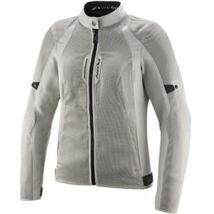 Chaqueta de moto para mujer IXON Shadow Lady gris-beige