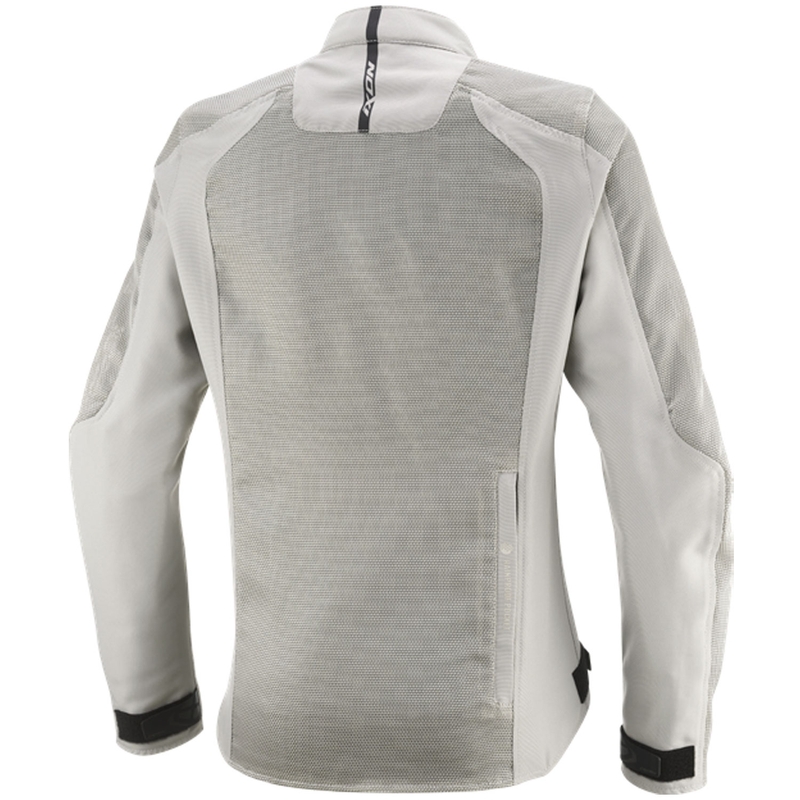 Chaqueta de moto para mujer IXON Shadow Lady gris-beige