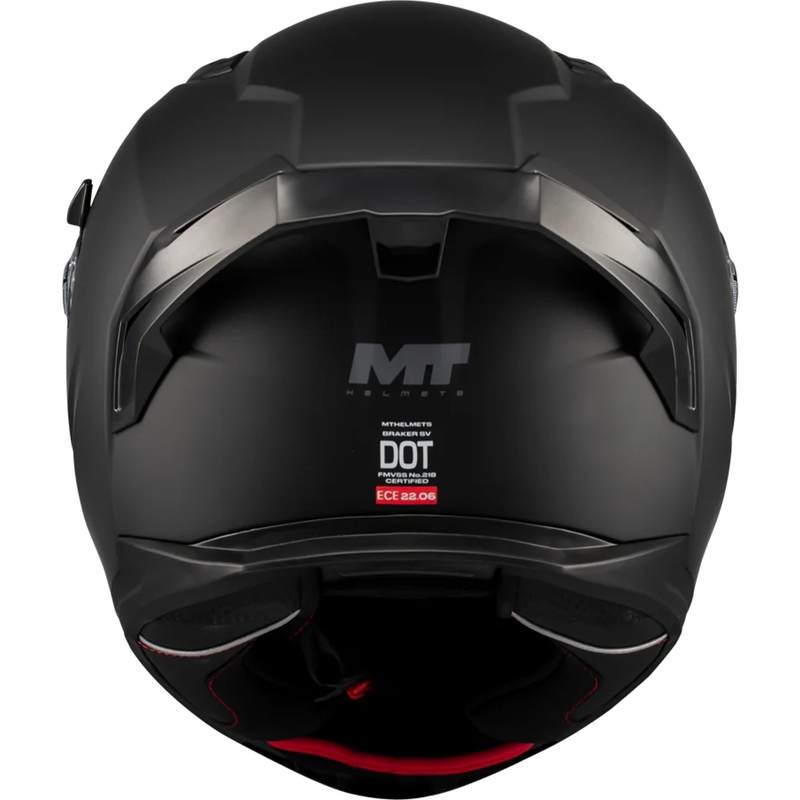 Casco de moto integral MT Braker SV Pure A1 negro mate