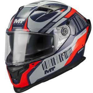 Casco integral de moto MT Braker SV Cockpit B5 azul-gris-rojo