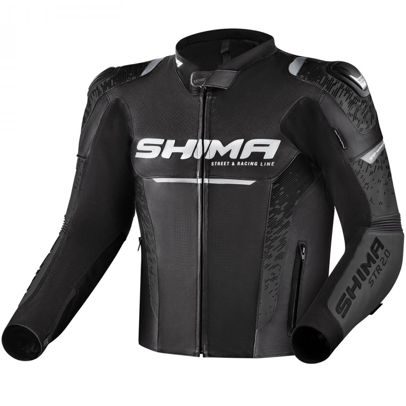 Chaqueta de moto Shima STR 2.0 negra-gris