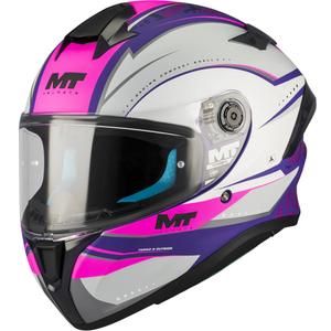 Casco integral de moto MT Targo S Outside C8 mate morado-gris-rosa