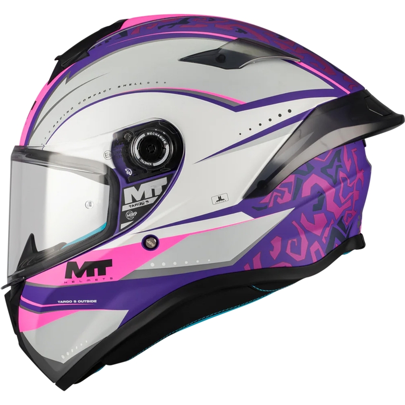 Casco integral de moto MT Targo S Outside C8 mate morado-gris-rosa