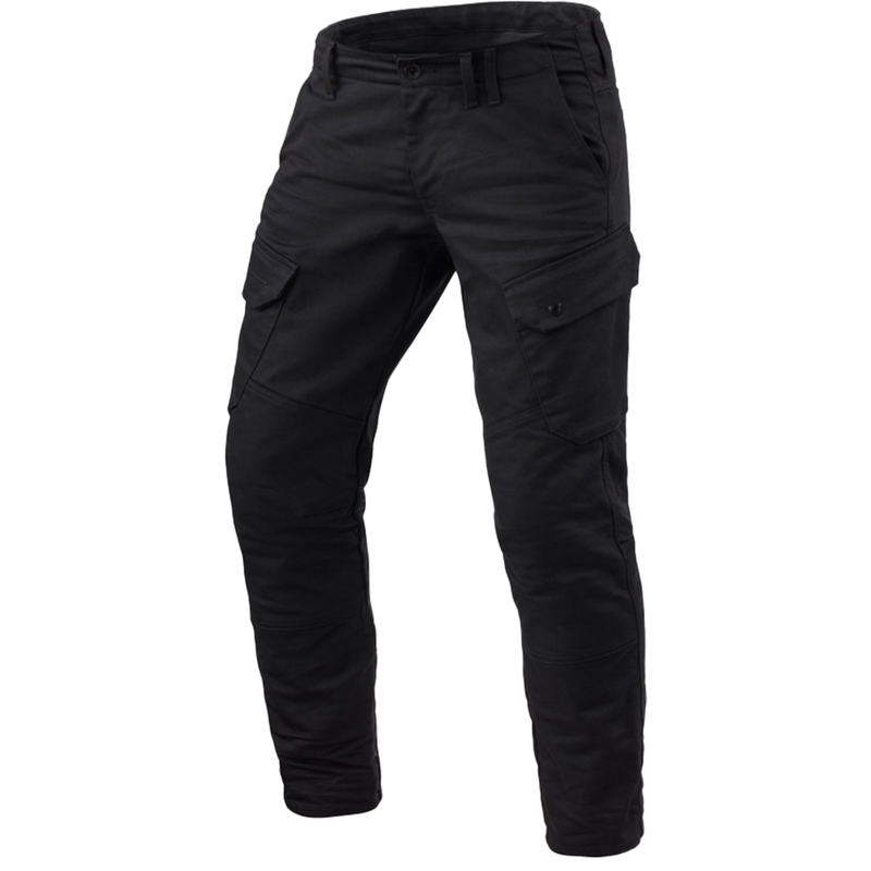 Vaqueros de moto recortados Revit Cargo 2 TF Negro