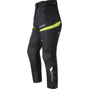 Pantalón de moto Street Racer Vix Black-Fluo Yellow para mujer