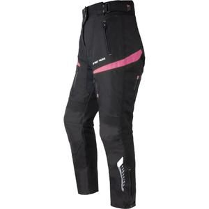 Pantalón de moto Street Racer Vix negro y rosa para mujer