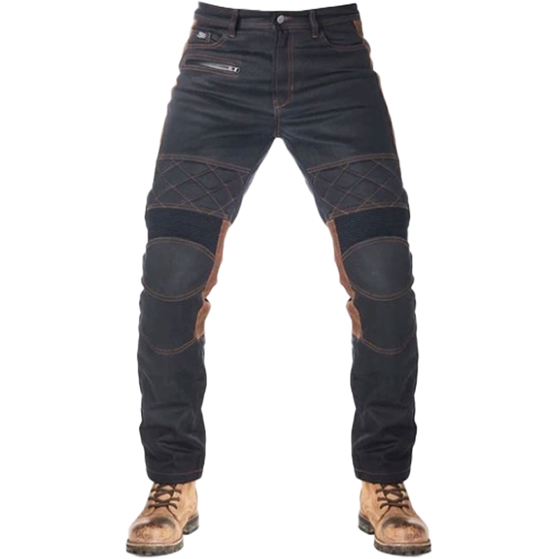 Pantalones de moto Fuel Sergeant 2 Waxed Marrón y Negro