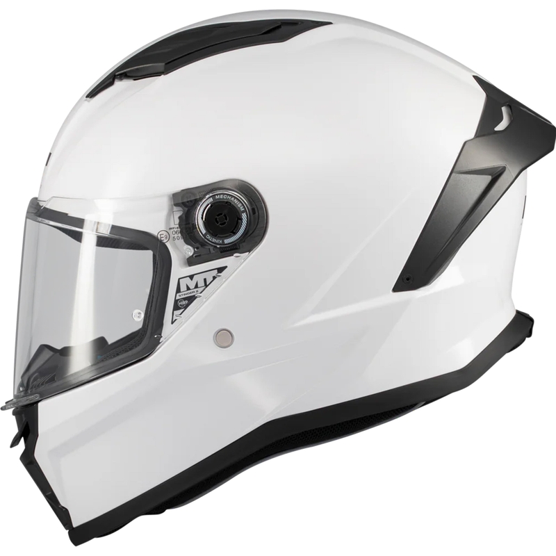 Casco integral de moto MT Stinger 2 Pure A0 blanco