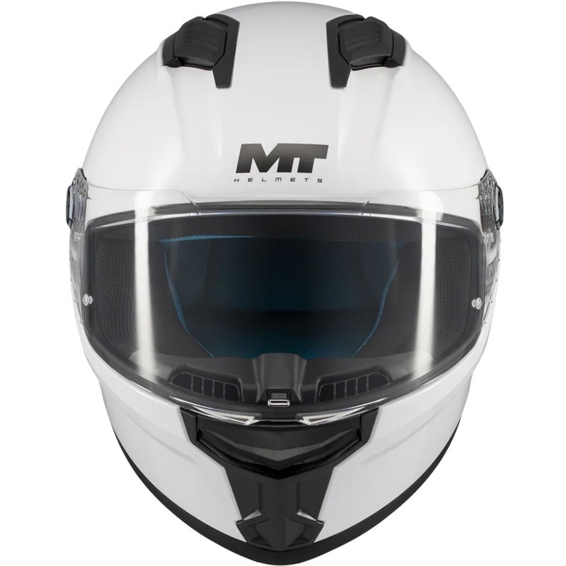 Casco integral de moto MT Stinger 2 Pure A0 blanco