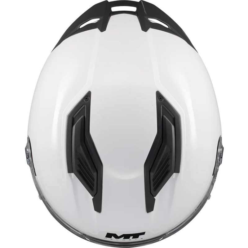 Casco integral de moto MT Stinger 2 Pure A0 blanco