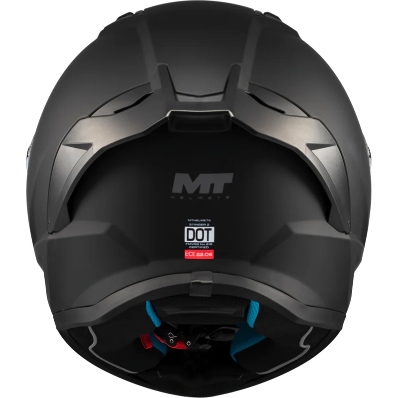 Casco integral de moto MT Stinger 2 Pure A1 negro mate