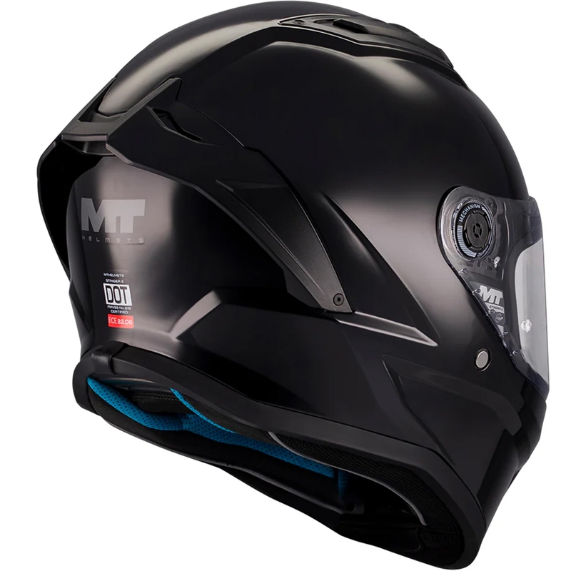 Casco integral para motocicleta MT Stinger 2 Pure A1 Negro