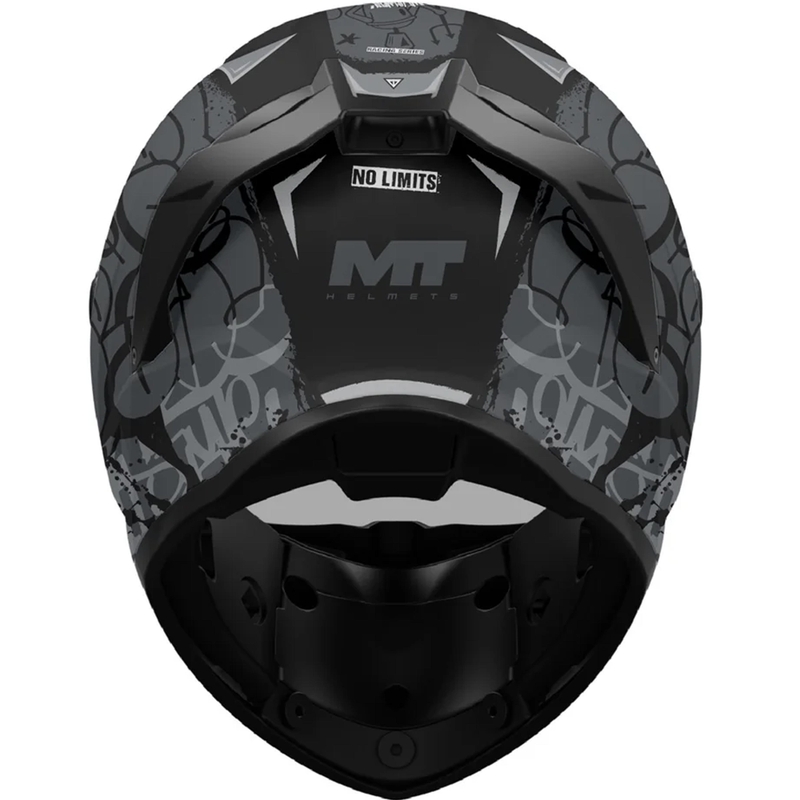 Casco integral de motocicleta MT Stinger 2 Tagger B2 negro-gris mate