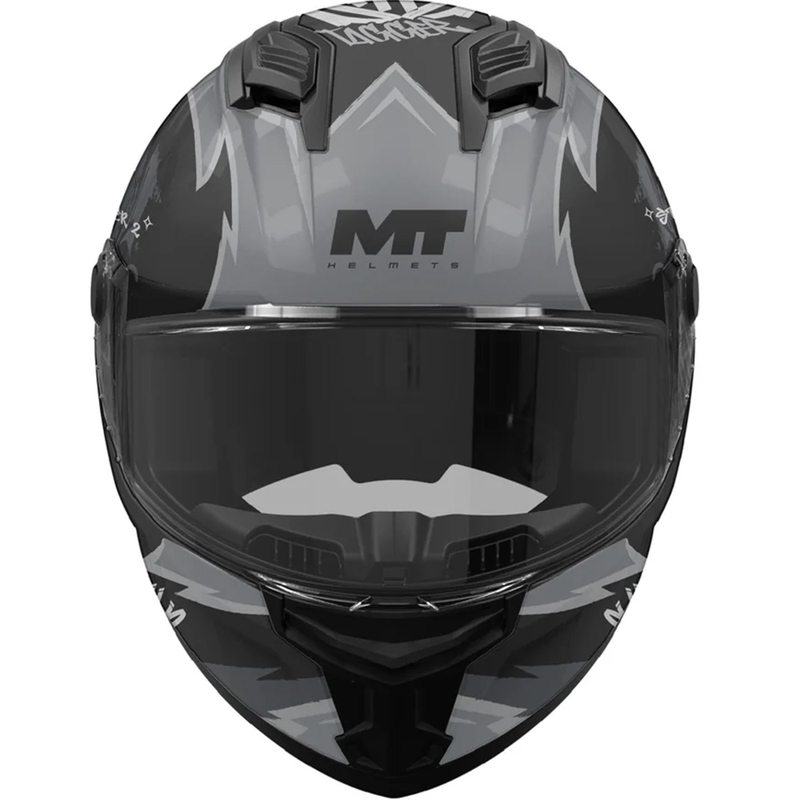 Casco integral de motocicleta MT Stinger 2 Tagger B2 negro-gris mate