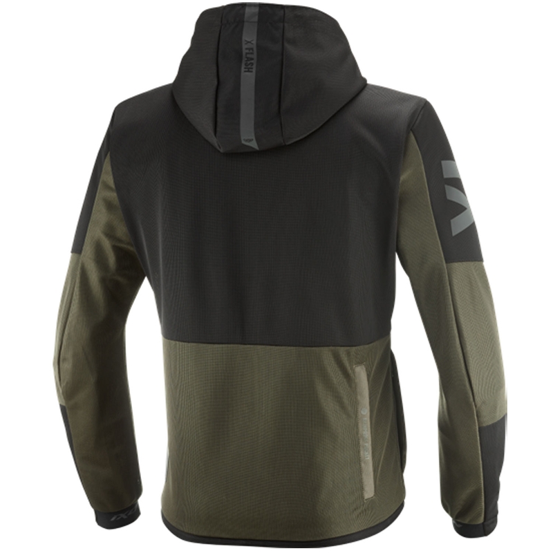 Chaqueta de moto IXON Park Air color caqui-negro
