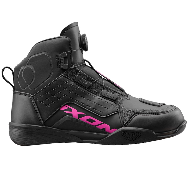 Botas de moto para mujer IXON Vyper WP negro-rosa