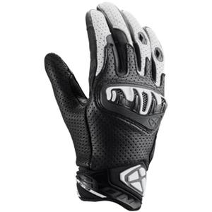 Guantes de moto IXON Mirage de cuero negro-blanco