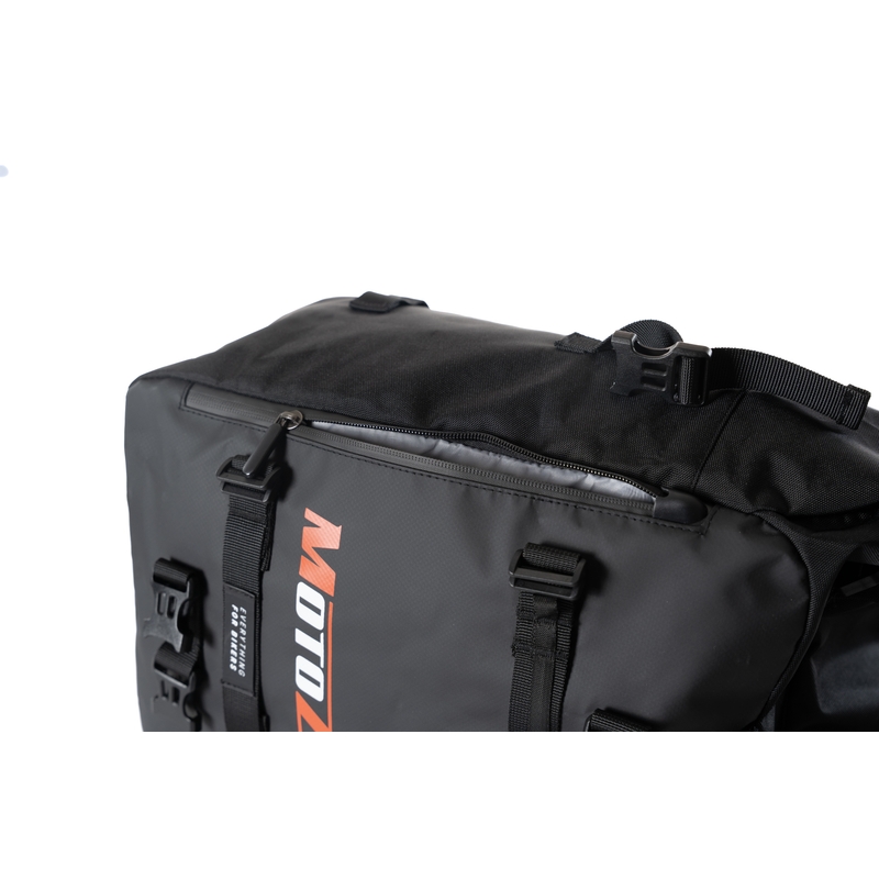Bolsa impermeable para motocicleta MotoZem DryBag negra 27,5 l