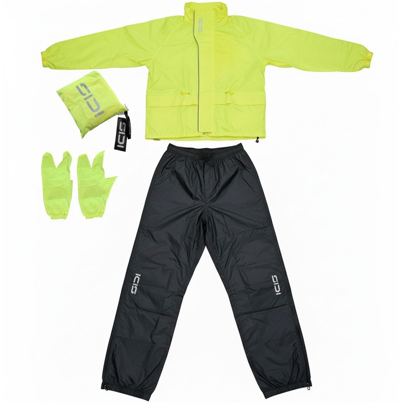 Impermeable para moto SiDi Tempora amarillo fluo-negro