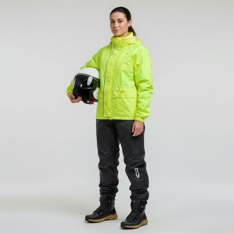 Impermeable para moto SiDi Tempora amarillo fluo-negro