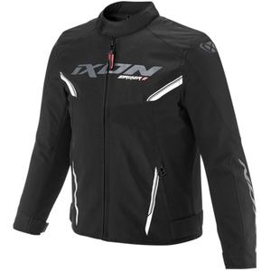 Chaqueta de moto infantil IXON Striker 2 negro-blanco