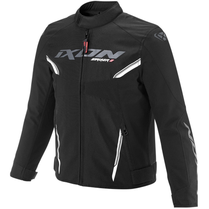 Chaqueta de moto infantil IXON Striker 2 negro-blanco