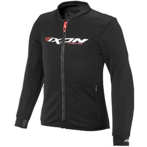 Chaqueta de moto infantil IXON Arma negro-blanco-rojo fluo