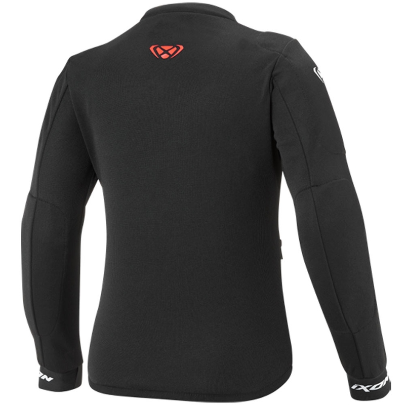 Chaqueta de moto infantil IXON Arma negro-blanco-rojo fluo