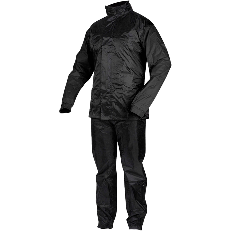 Chaqueta de moto negra Rebelhorn Rain