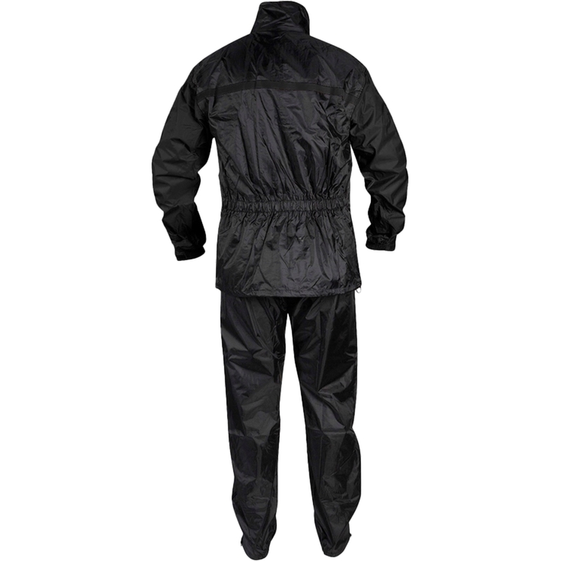 Chaqueta de moto negra Rebelhorn Rain