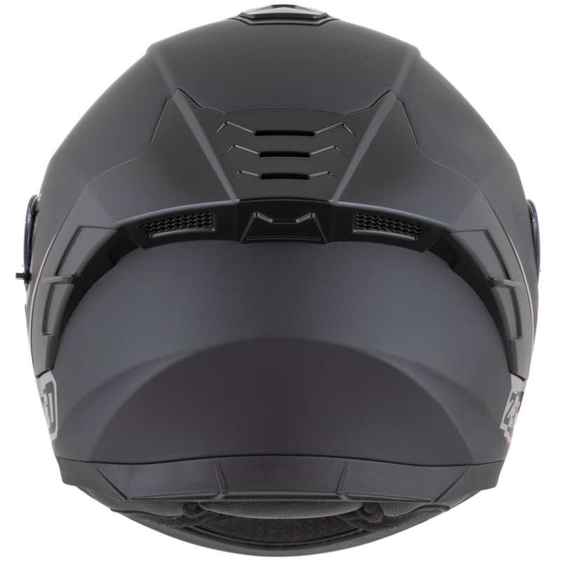 Casco integral de moto ZED K40 negro mate-gris oscuro