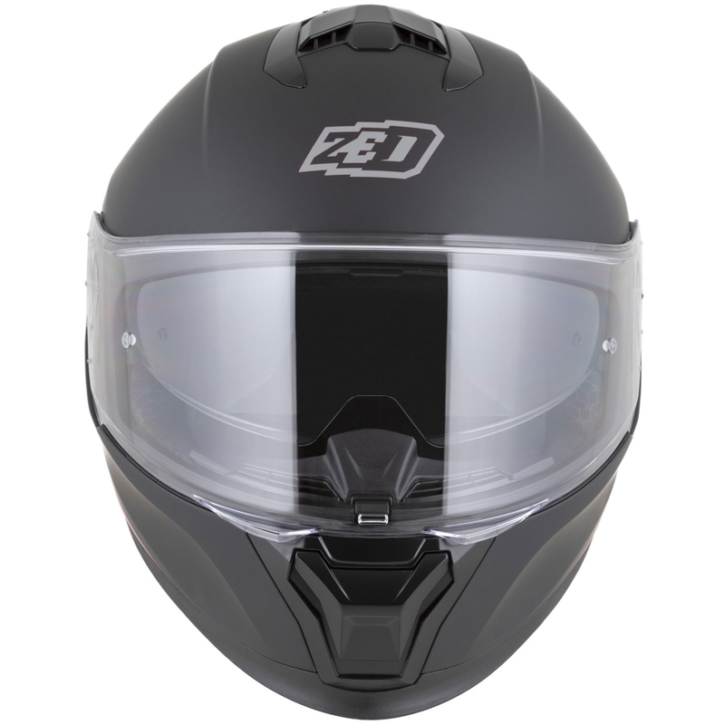 Casco integral de moto ZED K40 negro mate-gris oscuro