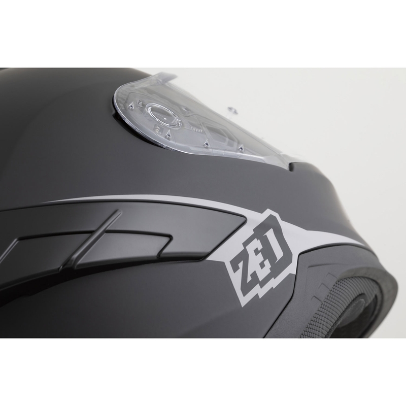 Casco integral de moto ZED K40 negro mate-gris oscuro