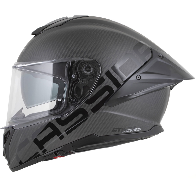 Casco integral de moto Cassida Integral GTS 2.1 Plus Carbon, color carbono mate, negro y blanco
