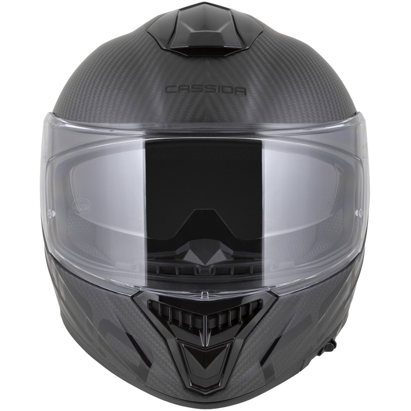 Casco integral de moto Cassida Integral GTS 2.1 Plus Carbon, color carbono mate, negro y blanco