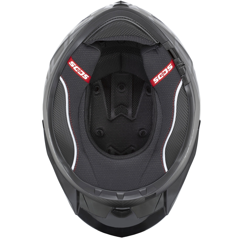 Casco integral de moto Cassida Integral GTS 2.1 Plus Carbon, color carbono mate, negro y blanco