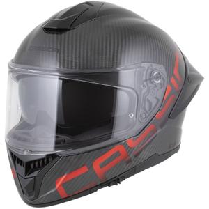 Casco integral de moto Cassida Integral GTS 2.1 Plus Carbon en color rojo carbono mate