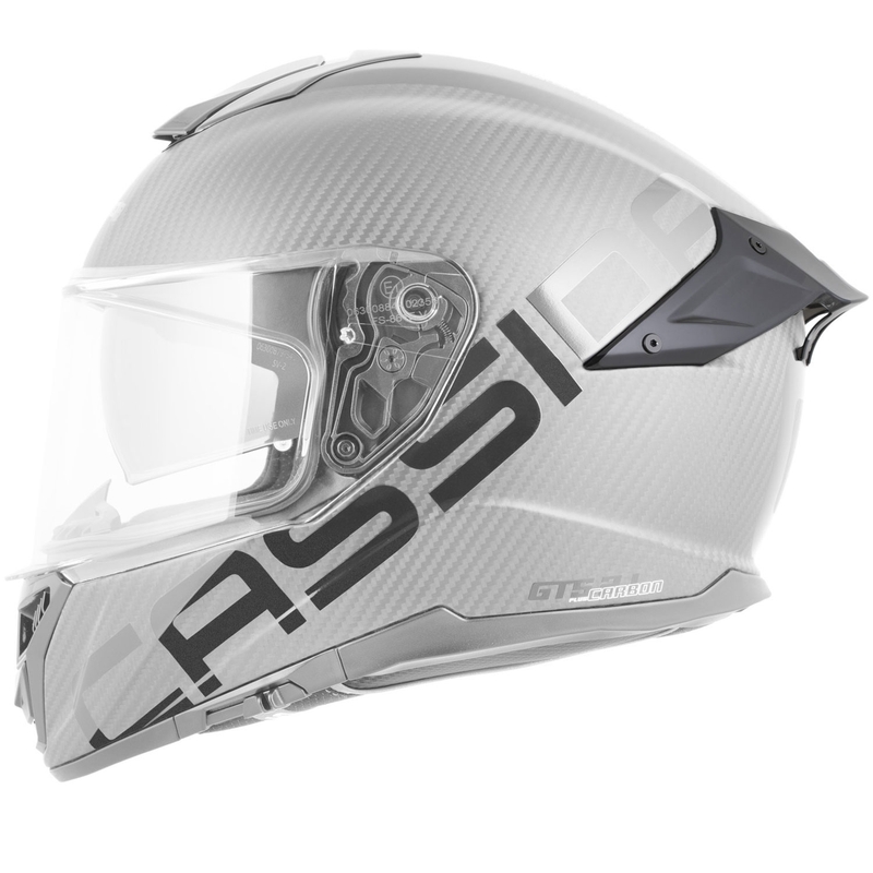 Casco integral de moto Cassida Integral GTS 2.1 Plus Carbon en color rojo carbono mate