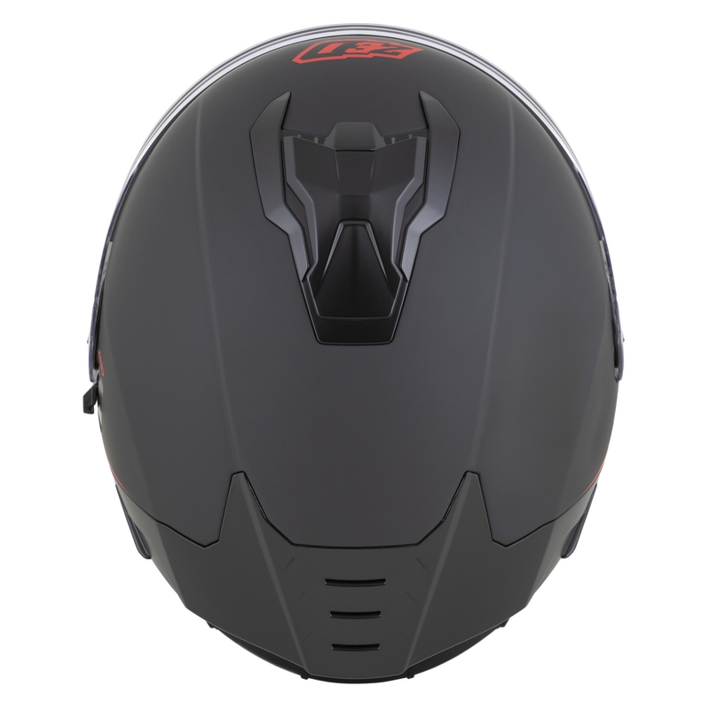 Casco integral de moto ZED K40 negro mate-rojo