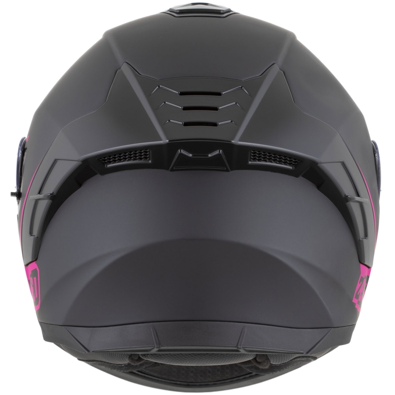Casco integral de moto ZED K40 negro mate-rosa