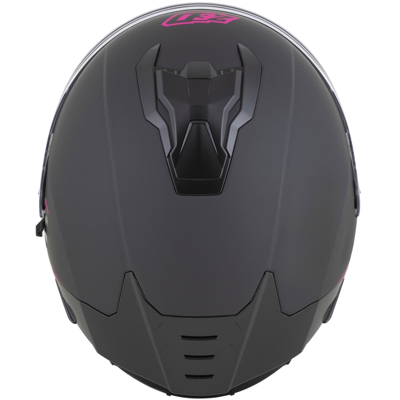 Casco integral de moto ZED K40 negro mate-rosa