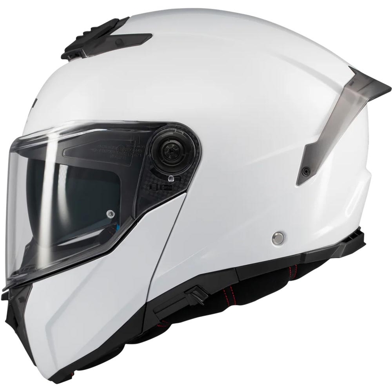 Casco de moto abatible MT Atom 2 SV Pure A0 blanco