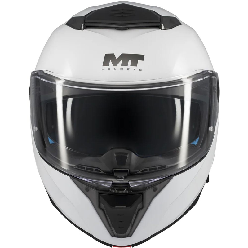 Casco de moto abatible MT Atom 2 SV Pure A0 blanco
