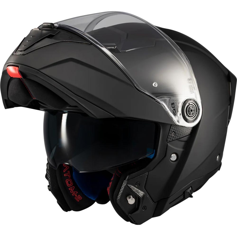 Casco de moto abatible MT Atom 2 SV Pure A1 negro mate