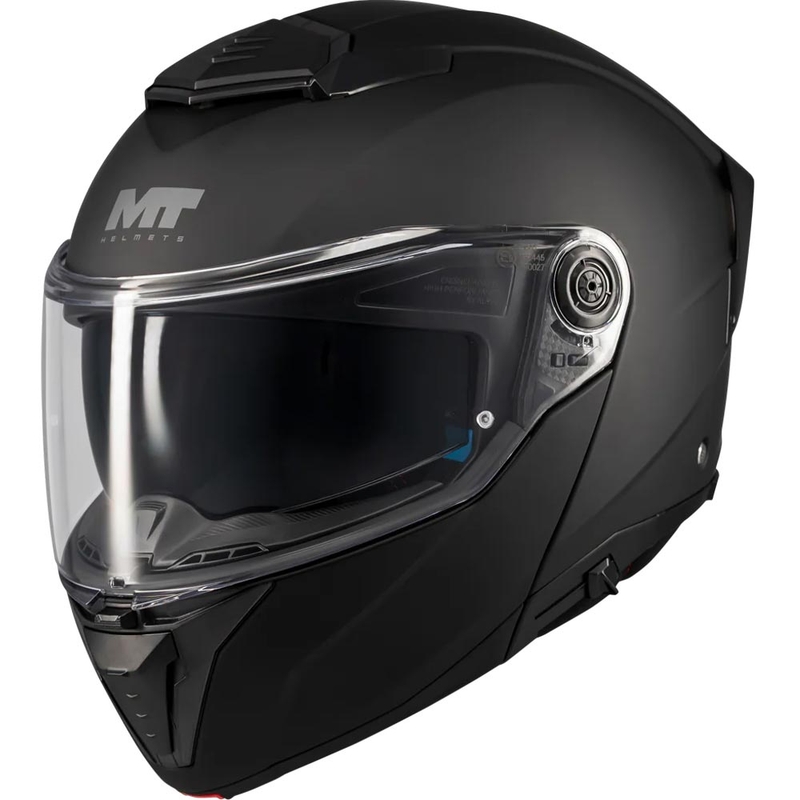 Casco de moto abatible MT Atom 2 SV Pure A1 negro mate