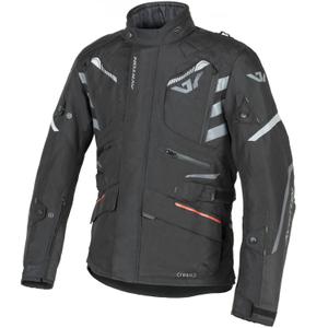 Chaqueta de moto Ayrton Trail negra, gris y roja